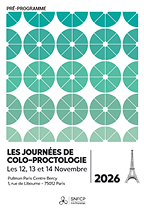 Journées de Colo-Proctologie de la SNFCP 2026 - Pré-programme
